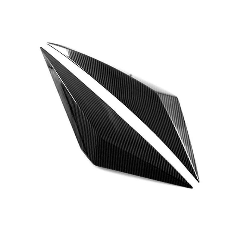 for J12 2022 2023 Car Front Fog Lights Cover Bumper Splitter Spoiler Trim Accessories Abs Carbon Fib