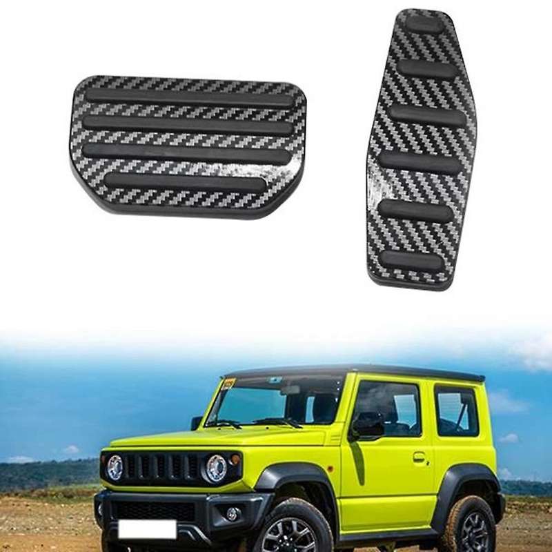 for Jimny 2019 2020 2021 Car Accelerator Brake Foot Pedal Cover Aluminum Alloy Pedal Pad Accessorie