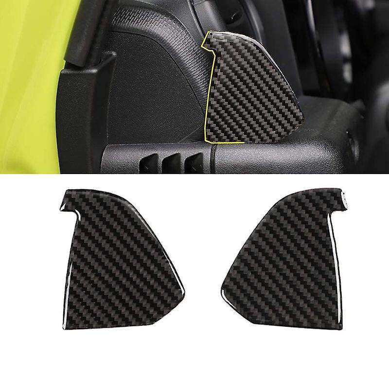 for Jimny 2019 2020 Console Side Air Outlet Decorative Stickers Car Interior Accessories Carbon Fib