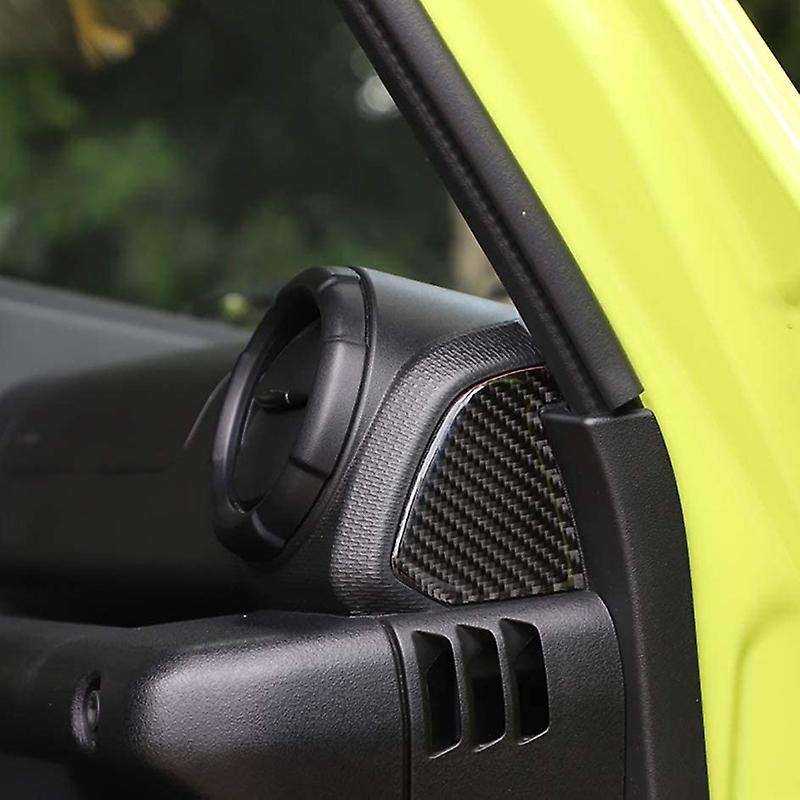 for Jimny 2019 2020 Console Side Air Outlet Decorative Stickers Car Interior Accessories Carbon Fib