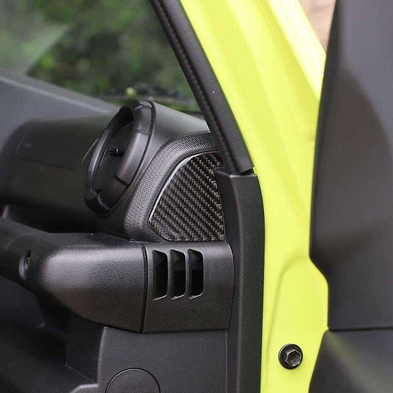 for Jimny 2019 2020 Console Side Air Outlet Decorative Stickers Car Interior Accessories Carbon Fib