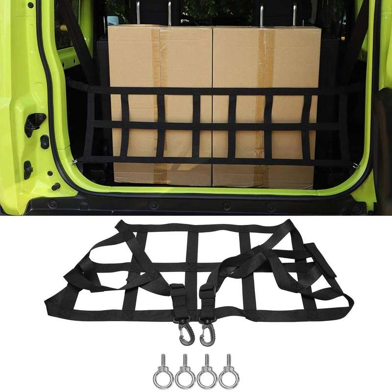 for Jimny 2019+ Black Trunk Box Net Trunk Cargo Net Organizer for Jimny 2019 2020 Accessory Stowing