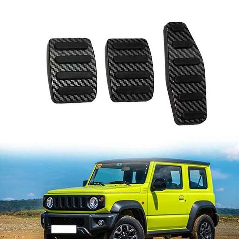 for Jimny 2019 2020 2021 Car Accelerator Brake Foot Pedal Cover Aluminum Alloy Pedal Pad Accessories