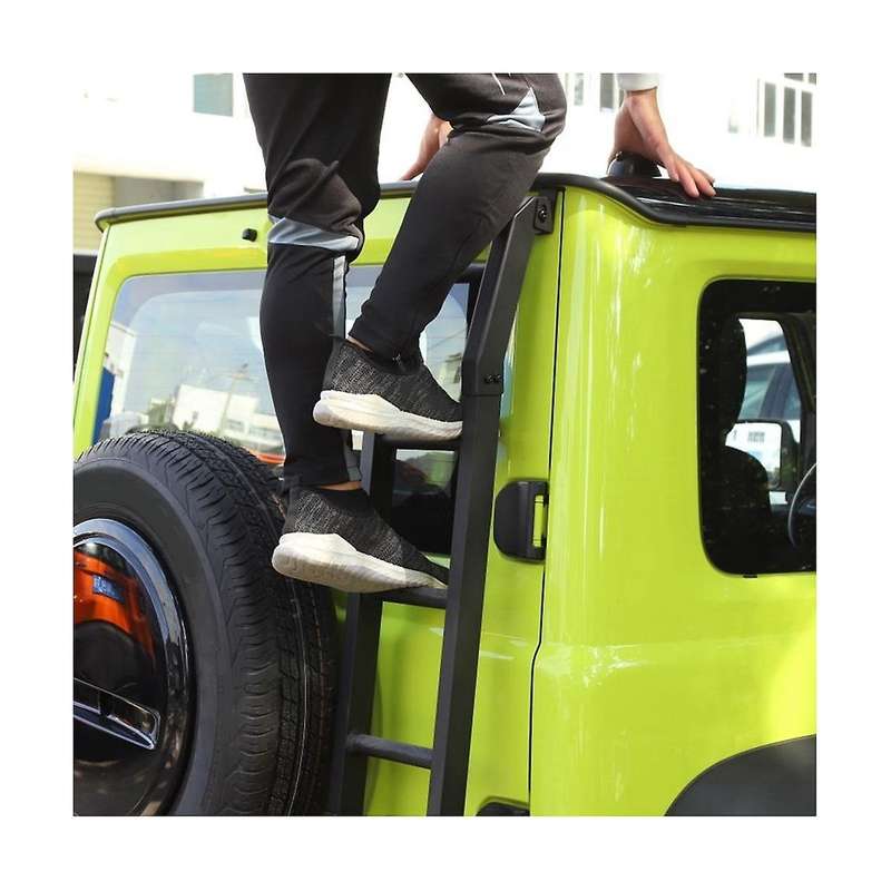 for Jimny 2019 2020 2021 2022 Jb64 Jb74 Aluminum Car Rear Tail Door Ladder Climbing Exterior Accesso