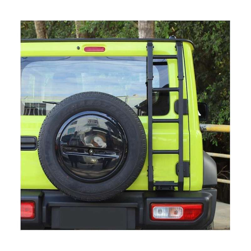 for Jimny 2019 2020 2021 2022 Jb64 Jb74 Aluminum Car Rear Tail Door Ladder Climbing Exterior Accesso