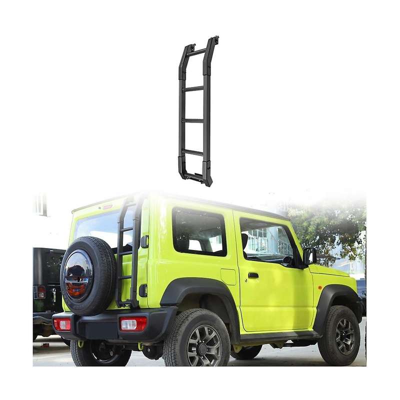 for Jimny 2019 2020 2021 2022 Jb64 Jb74 Aluminum Car Rear Tail Door Ladder Climbing Exterior Accesso