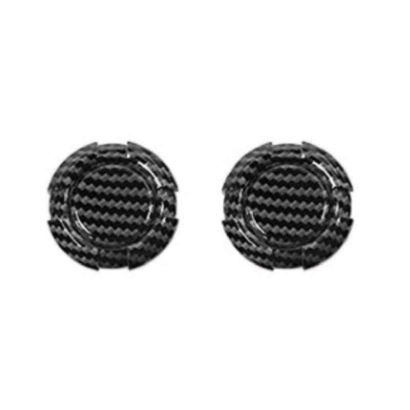 for Jimny 2018-2020 Car Door Key Hole Decoration Cover Trim Door Lock Cover Carbon Fiber Exterior A
