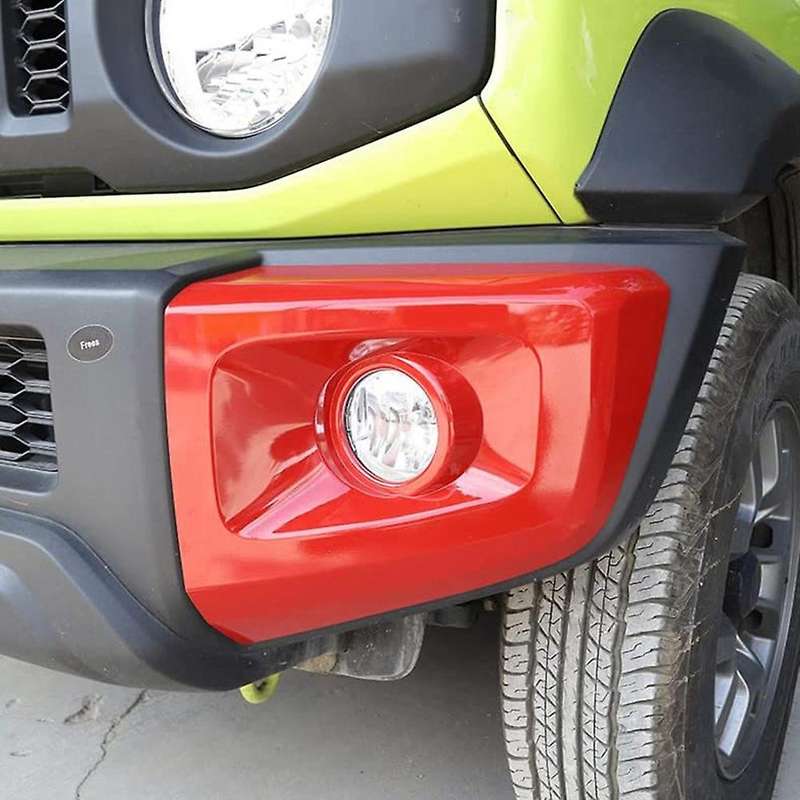 for Jimny 2019 2020 2021 Front Bumper Fog Light Lamp Wrap Angle Cover Decorative Trim Car Exterior A