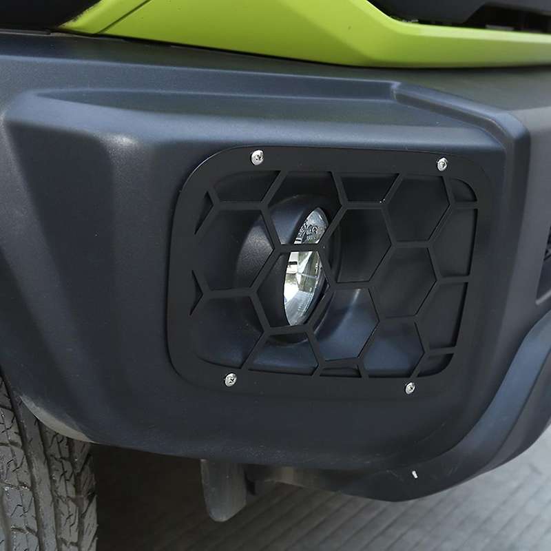 for Jimny Car Front Fog Light Lamp Decoration Cover for Jimny 2019 2020 2021 Accessories, Black