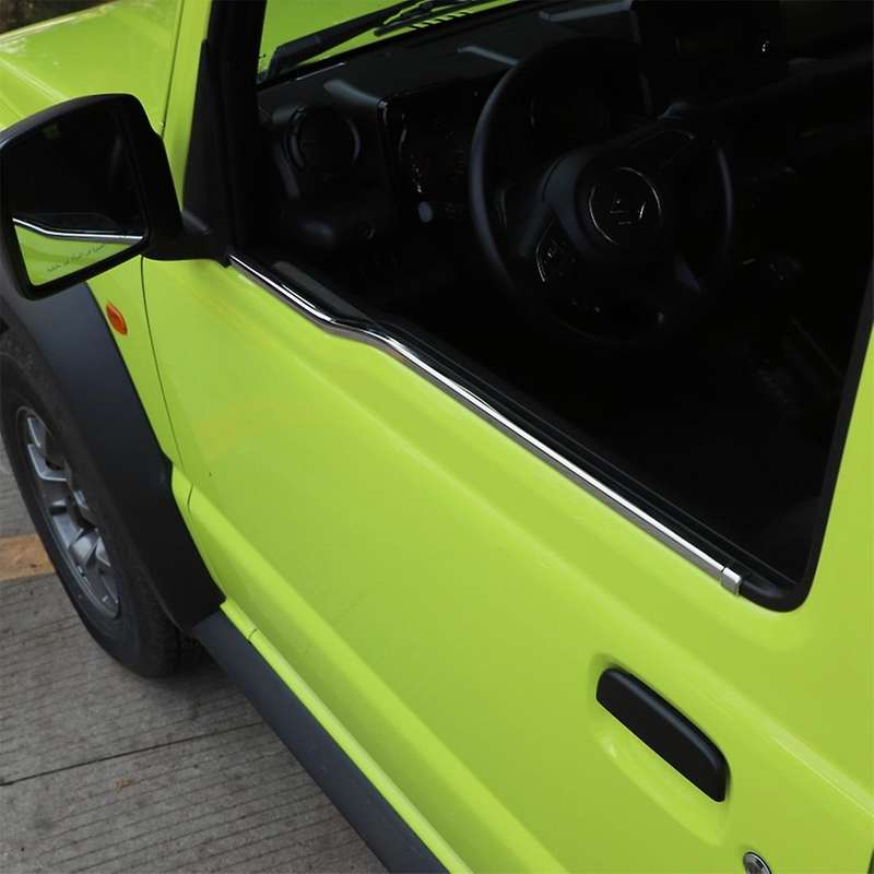 for Jimny Car Front Window Decoration Strips Trim for Jimny 2019 2020 2021 2022 Accessories , Chrome