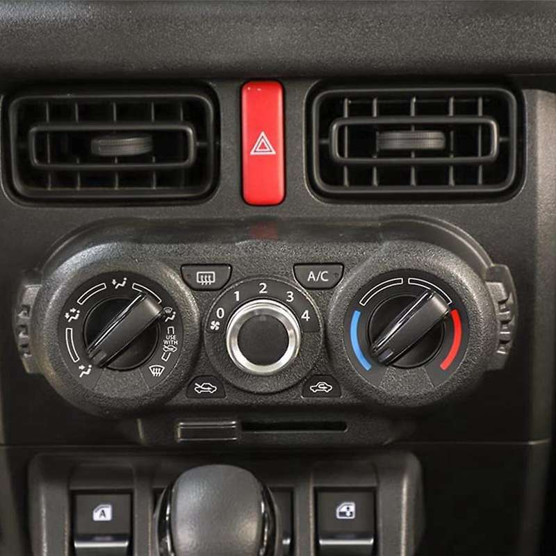 for JIMNY 2019-2021 Car Air Conditioning AC Knob Cover Trim Volume Decoration Ring Interior Accessor