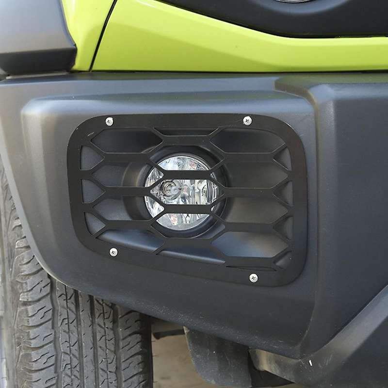 for Jimny Car Front Fog Light Lamp Decoration Cover Accessories for Jimny 2019 2020 2021, Black
