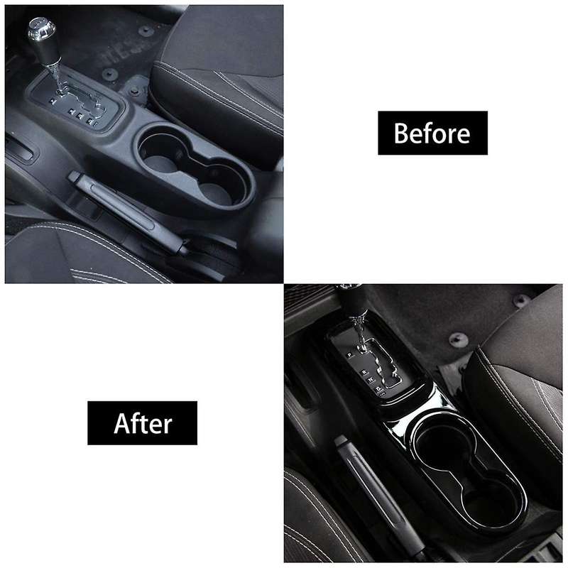 for Jk 2011-2017 Shift Cup Holder Panel Gear Panel Decorative Cover