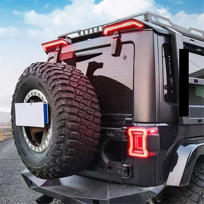 for JL 2007-2023 Rear Roof Light Spoiler Rear Side Splitter Top Flange Tail Wing, European Version