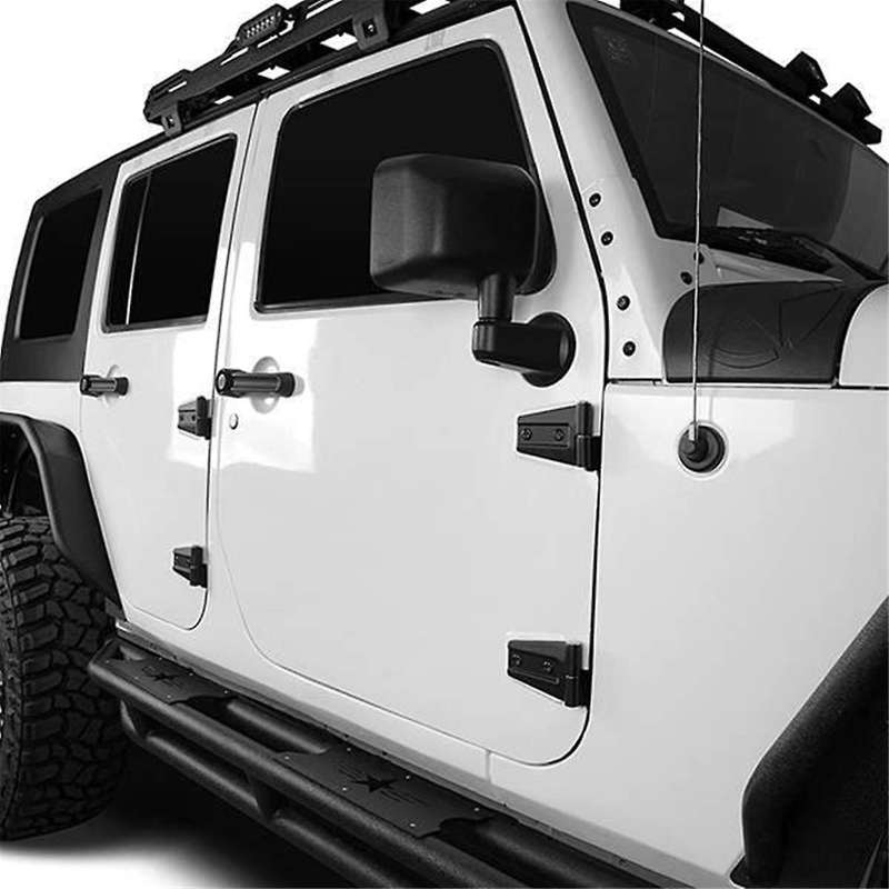for Jk Jl Jt 2007-2017 Door Side Hinge Highway Door Hinge Kit Non Door Hinge Cover Decoration