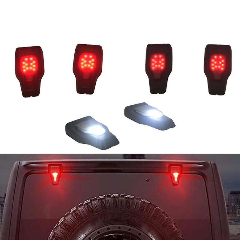 for JL 2018-2021 Rear Window Glass Hinge Cover Trim LED Brake Tail Light Car Accessories