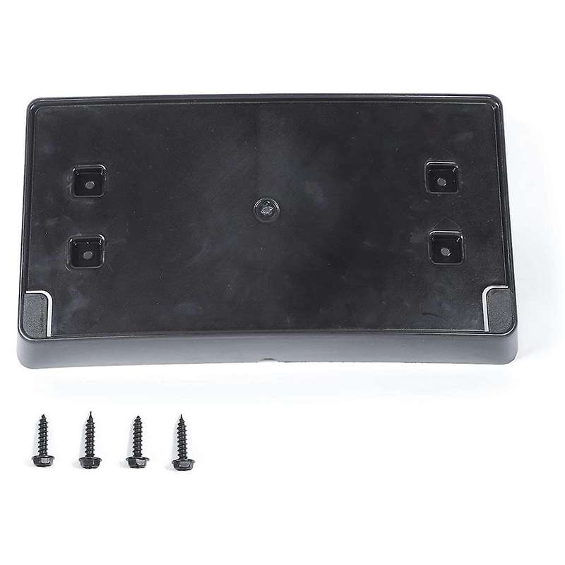 for JL Front License Plate Mounting Bracket for 2018-2020 Wrangler JL JLU & JT, ABS Black