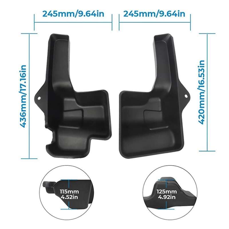 for JL JLU 4 Door 2018-2021 Rear Trunk Organizer Box Rear Window Storage Box