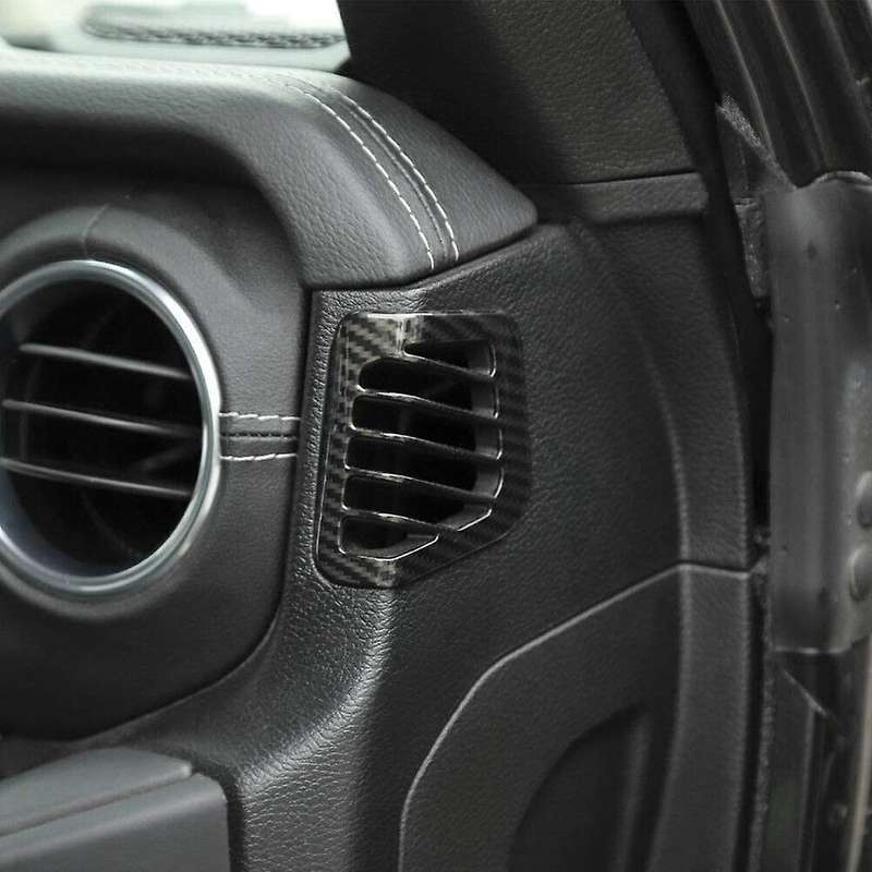 for JL JT 2018-2021 Car Interior Dashboard AC Air Outlet Vent Cover Trim Decor Accessories Carbon Fi