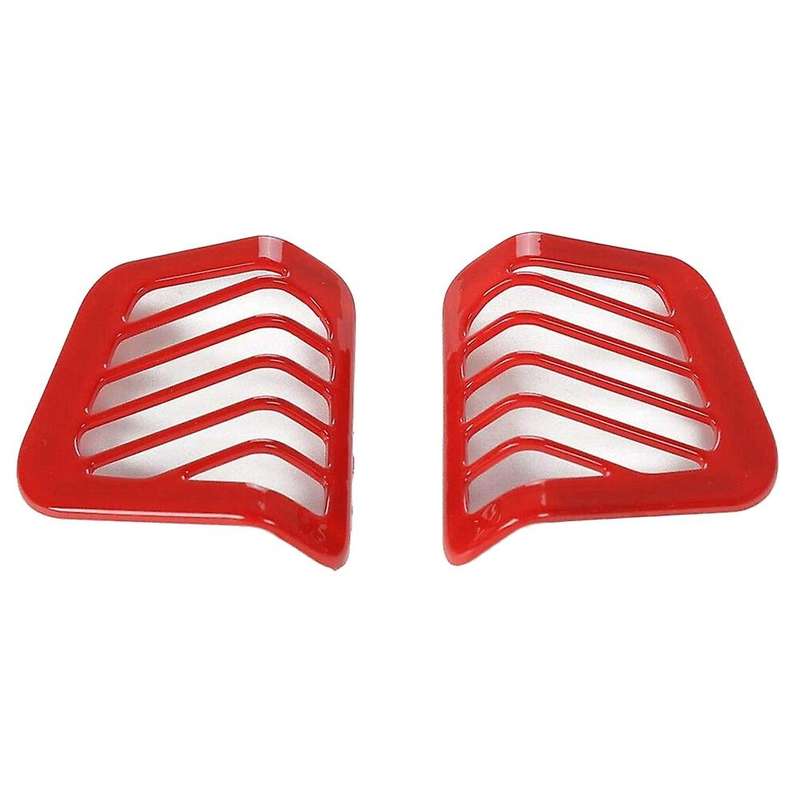 for JL JT 2018-2021 Car Interior Dashboard AC Air Outlet Vent Cover Trim Decor Accessories Red
