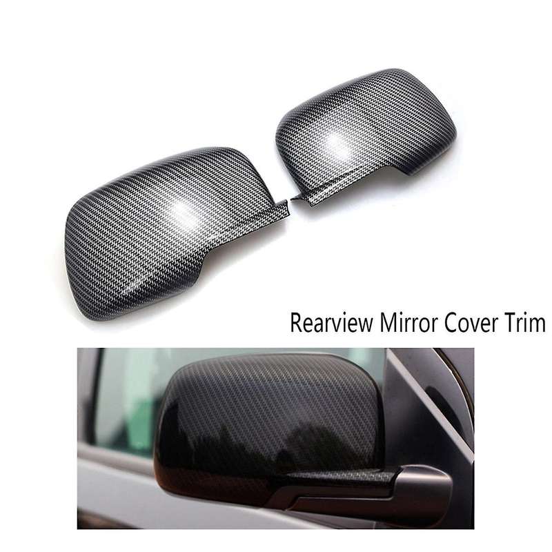 for Journey Jucv Freemont 2010-2013 Side Door Mirror Overlay Styling Rearview Mirror Cover Trim Carb