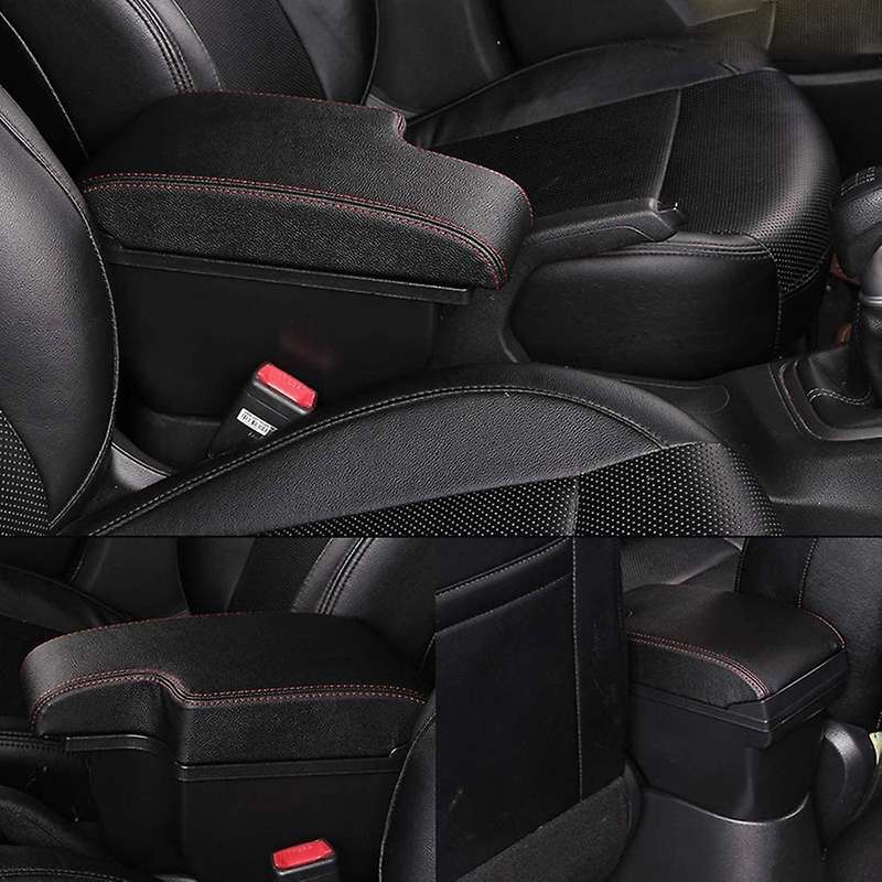 for Juke ESQ 2011-2019 Central Armrest Consoles Storage Box Handrails Double Layer Storage W/ 3 USB