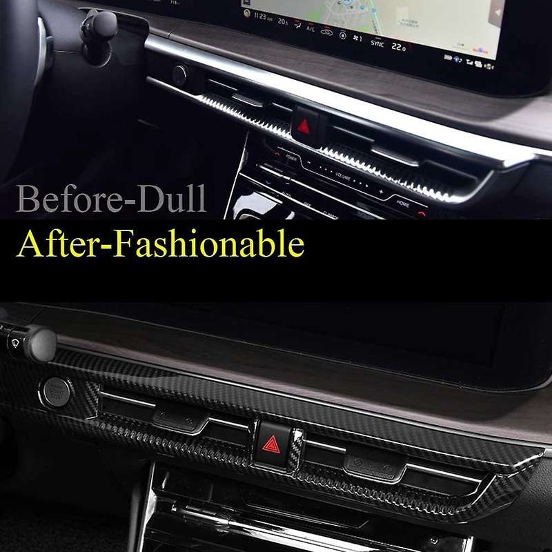 for K5 2020 2021 2022 Car Center Console Middle Air Condition Outlet Vent Cover Trim Decor Frame Acc