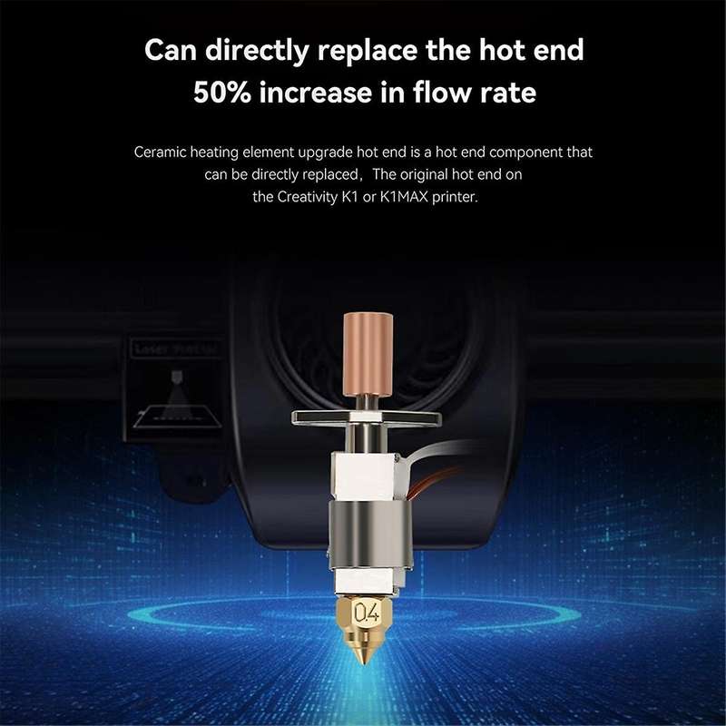 for K1/ K1 Max Upgrade Hotend Kit Ceramic Heating Plate 550C Rapid Printing for K1 K1MAX - Extrud