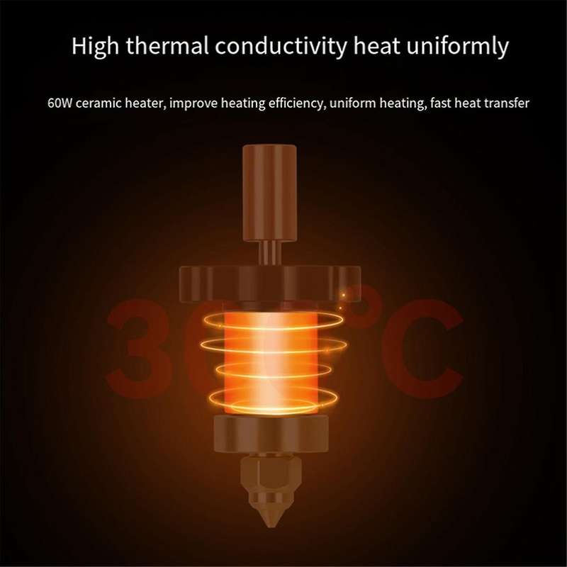 for K1 / K1 Max Hotend Ceramic Heating Block Nozzle 300C Extruder High Speed for K1 Upgrade