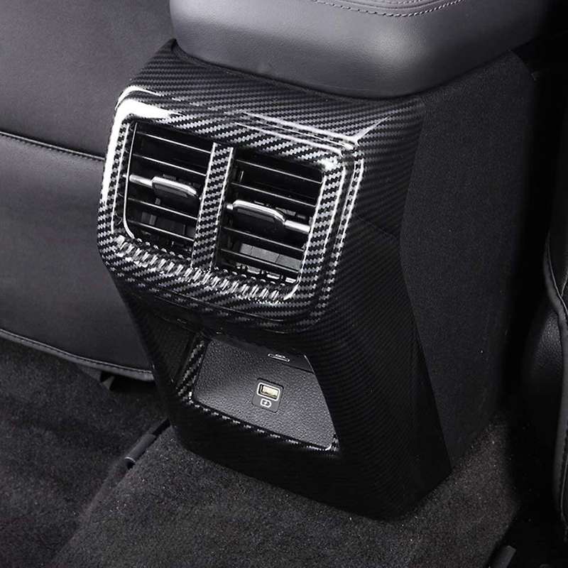 for K5 2020 2021 2022 Car Rear Armrest Air Condition Outlet Vent Cover Trim Decor Frame Accessories,