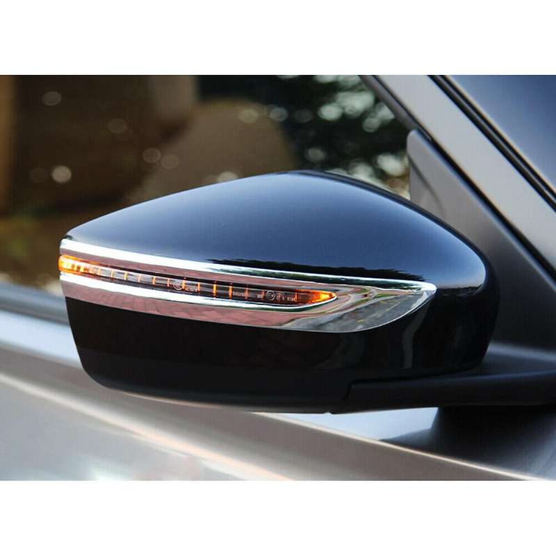 for Kicks 2021 ABS Chrome Rearview Mirror Cover Strip Rear View Mirror Cover Trim