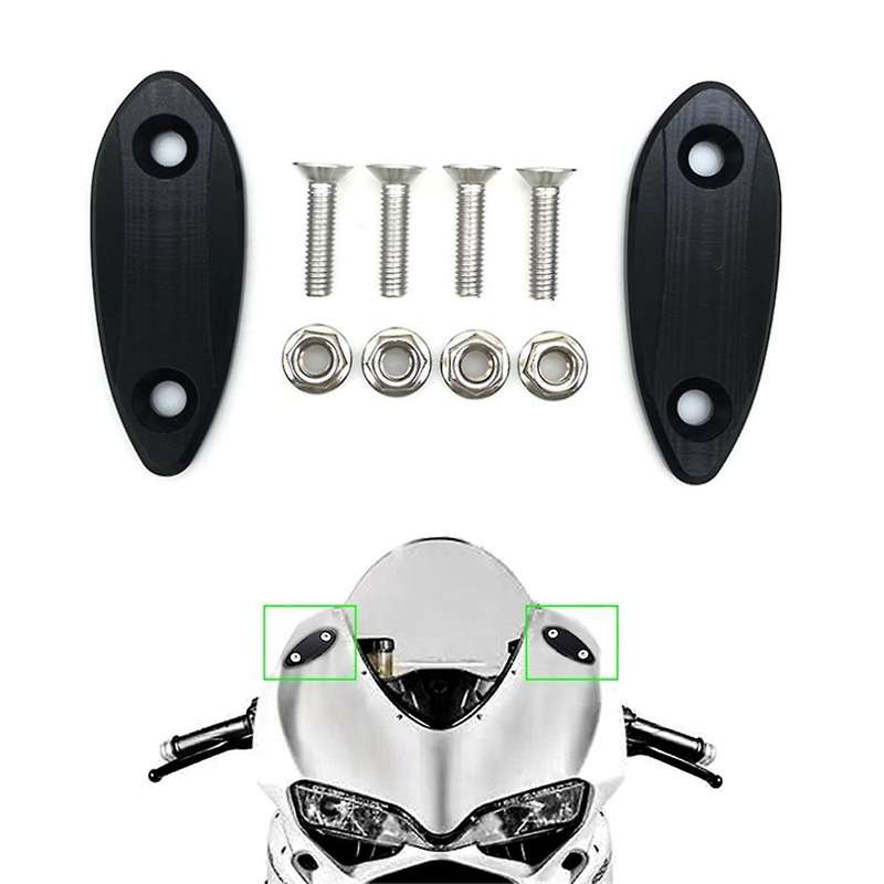 for KAWASAKI ZX25R 2021-2023 ZX6R 2009-2015 Motorcycle Block OFF Plate Rear View Mirror Hole Cover C