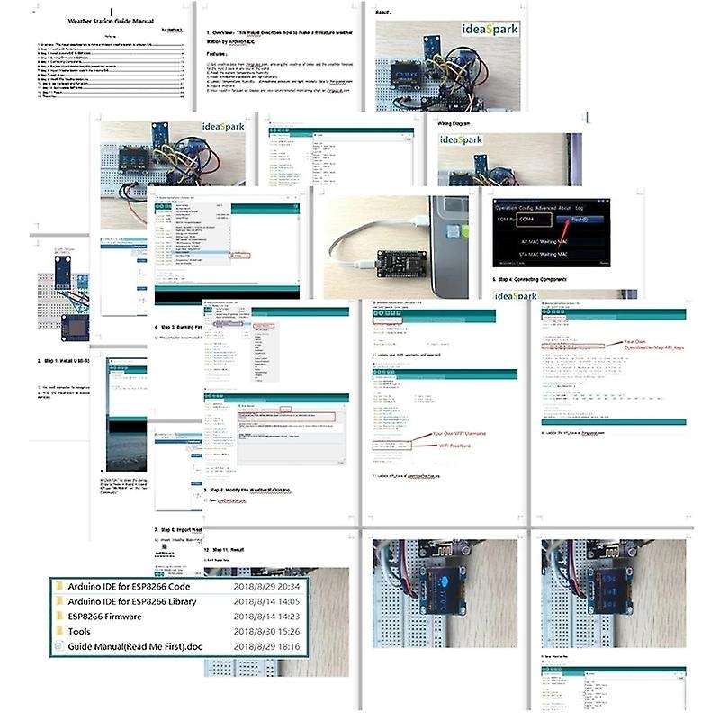for Kit Sensor Module with 0.96 Inch OLED LCD Display, Relay, Servo Motor, for Startup Projects
