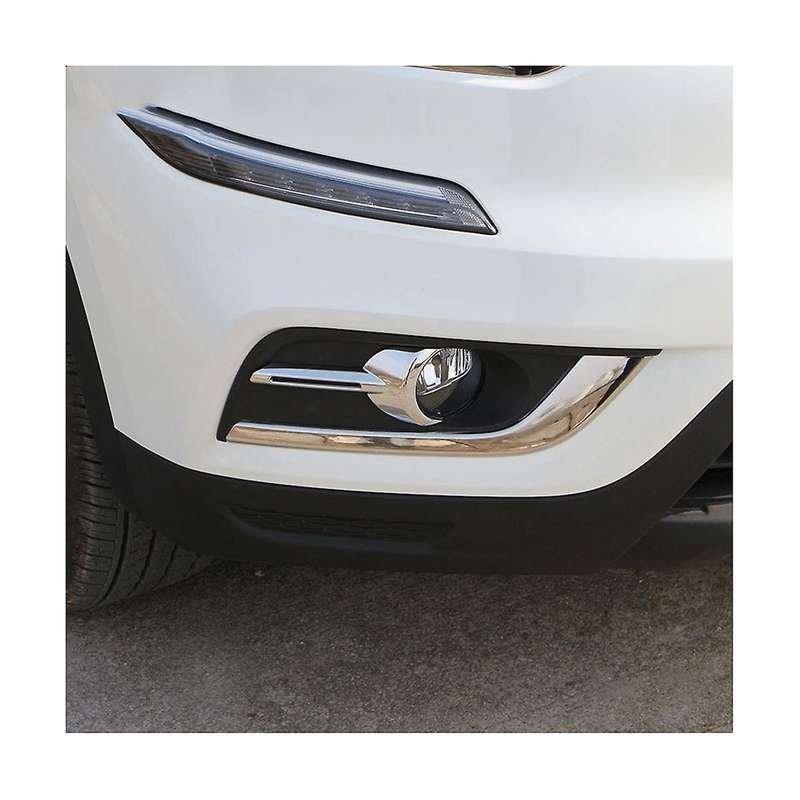 for Koleos 2017-2020 Car Front Fog Light Lamp Cover Frame Trim Bezel Decoration Accessories