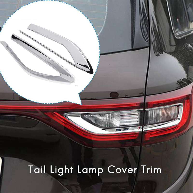 for Koleos Rear Light Lamp Cover Trim Tail Light Sticker Molding Car Accessories Styling 4Pcs