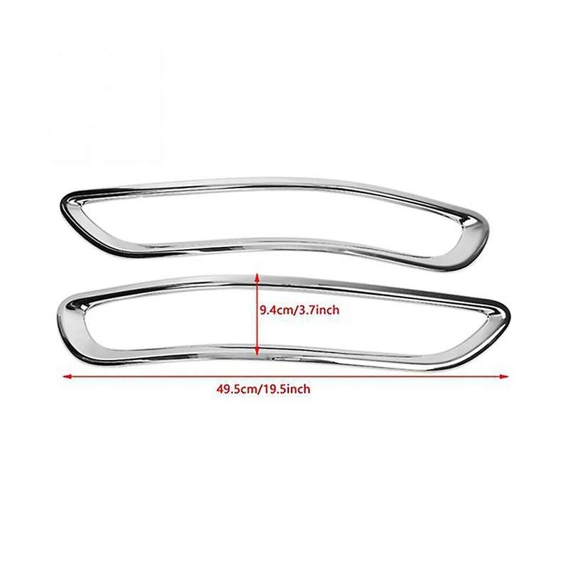 for Kx5 Ql 2015 2016 2017 2018 Car Chrome Rear Reflector Fog Light Lamp Cover Trim Bezel