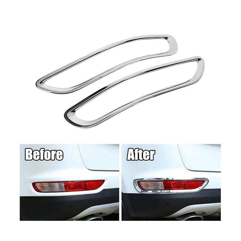for Kx5 Ql 2015 2016 2017 2018 Car Chrome Rear Reflector Fog Light Lamp Cover Trim Bezel