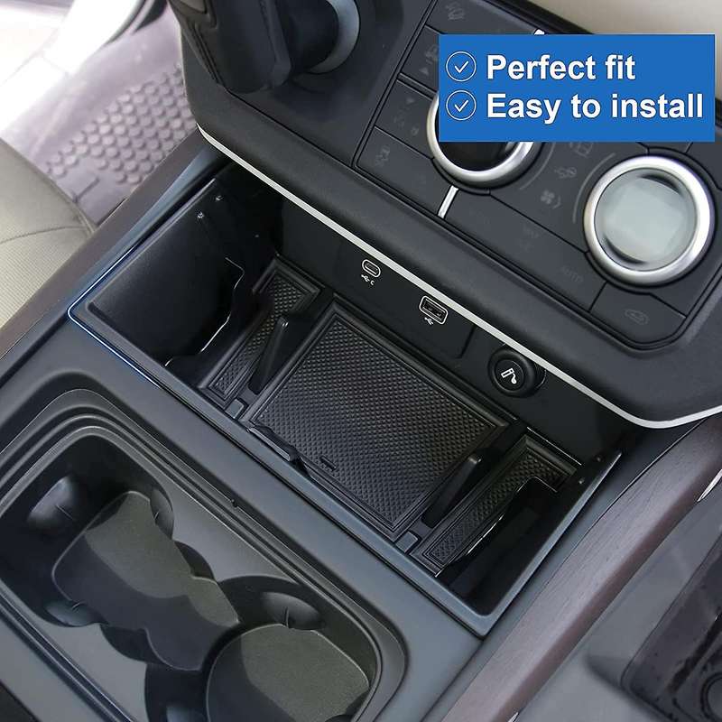 for Land 2020 2021 Center Console Organizer & Door Storage Box, with Glasses Shelf/Phone Stand/Cards
