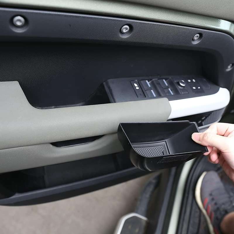 for Land 2020 2021 Center Console Organizer & Door Storage Box, with Glasses Shelf/Phone Stand/Cards