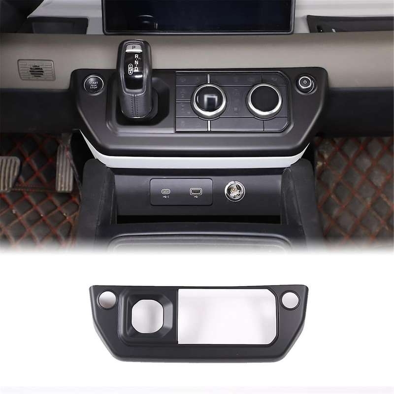 for Land 90 110 2020-2023 Lhd Center Console Gear Shift Panel Frame Cover Trim Accessories,matte Bl