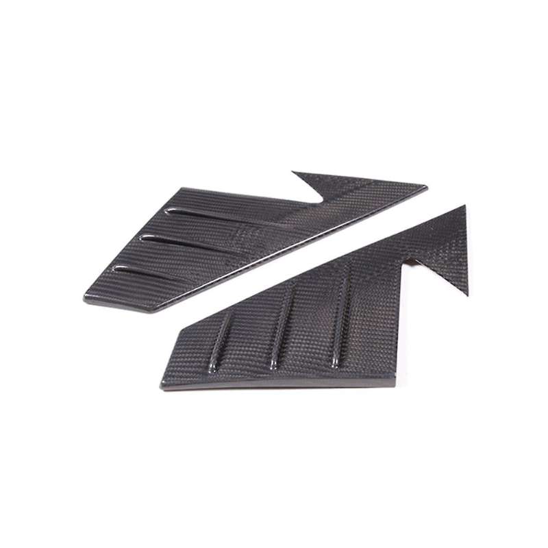 for Land 90 110 2020-2023 Dry Carbon Fiber Car A Pillar Triangle Cover Decoration Frame Trim Access