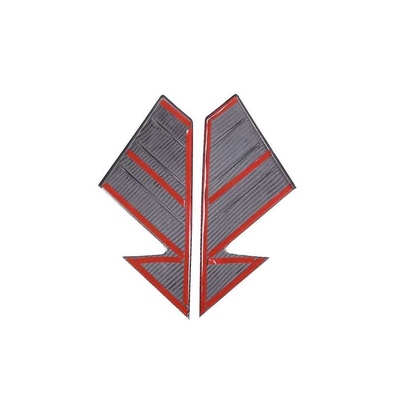 for Land 90 110 2020-2023 Dry Carbon Fiber Car A Pillar Triangle Cover Decoration Frame Trim Access
