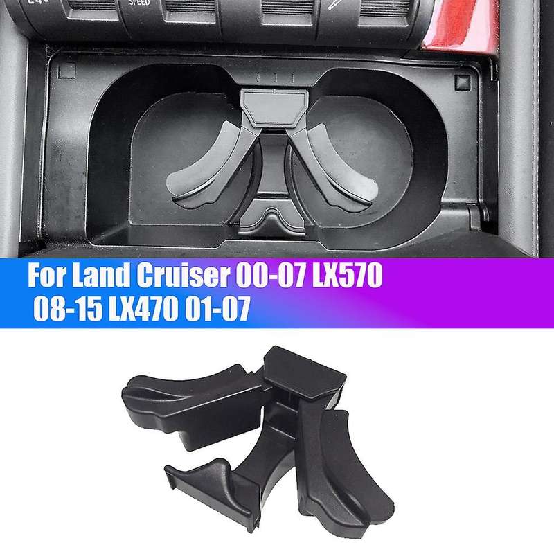 for Land Cruiser 100 Series 00-07 / Lx570 08-15 Lx470 01-07 Center Console Cup Holder Insert Divider