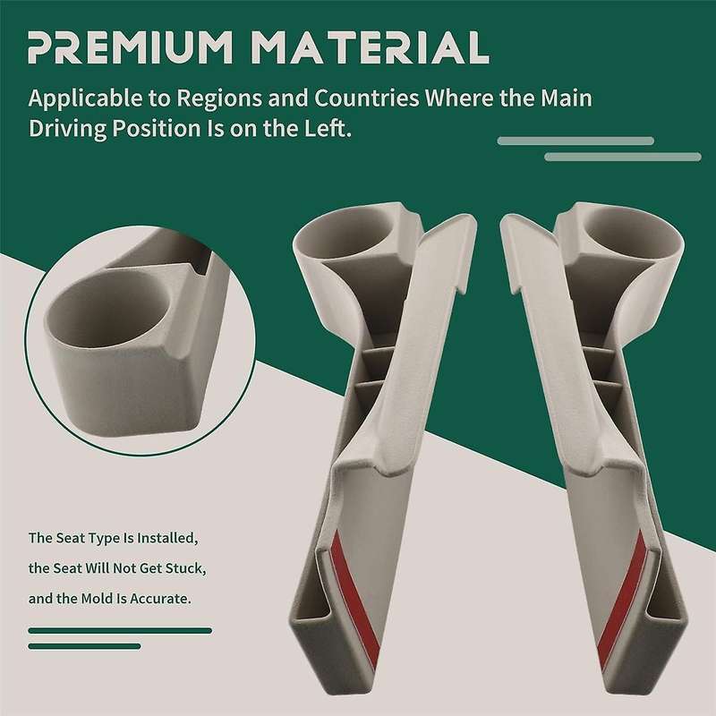 for Land Cruiser 300 LC300 2021-2024 Beige Upgraded Water Cup Storage Box Interior Seat Modification