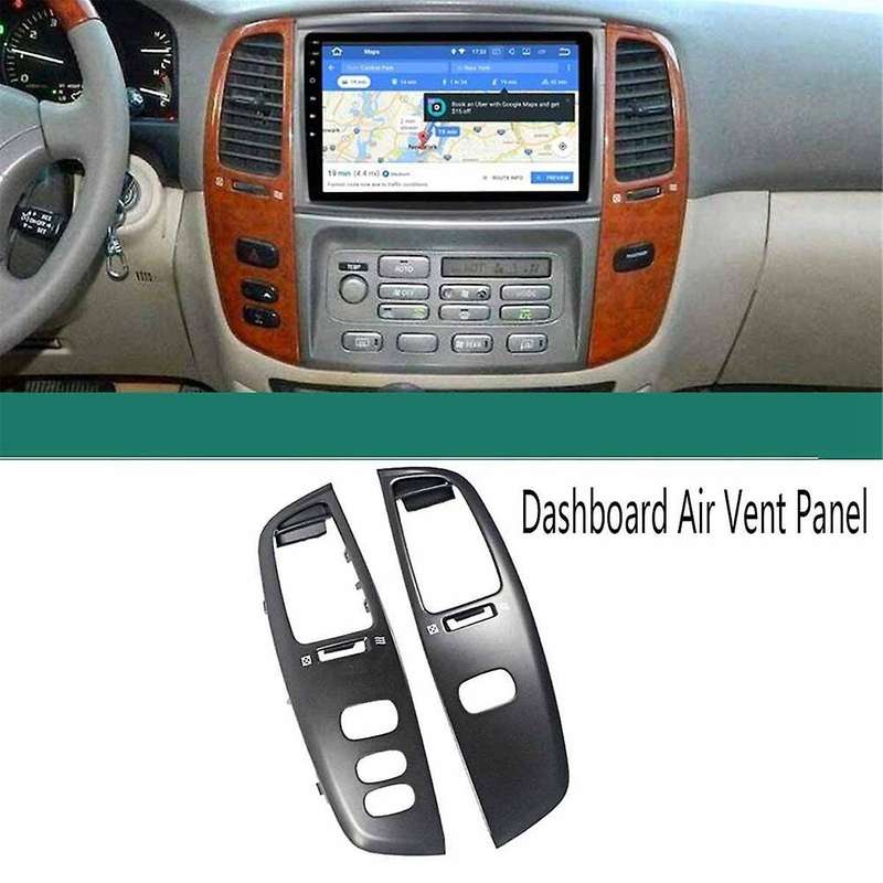 for Land Cruiser Lc100 Fj100 Ujz100 Car Dashboard Panel Air Conditioner Outlet Vents Trim Matte Bla