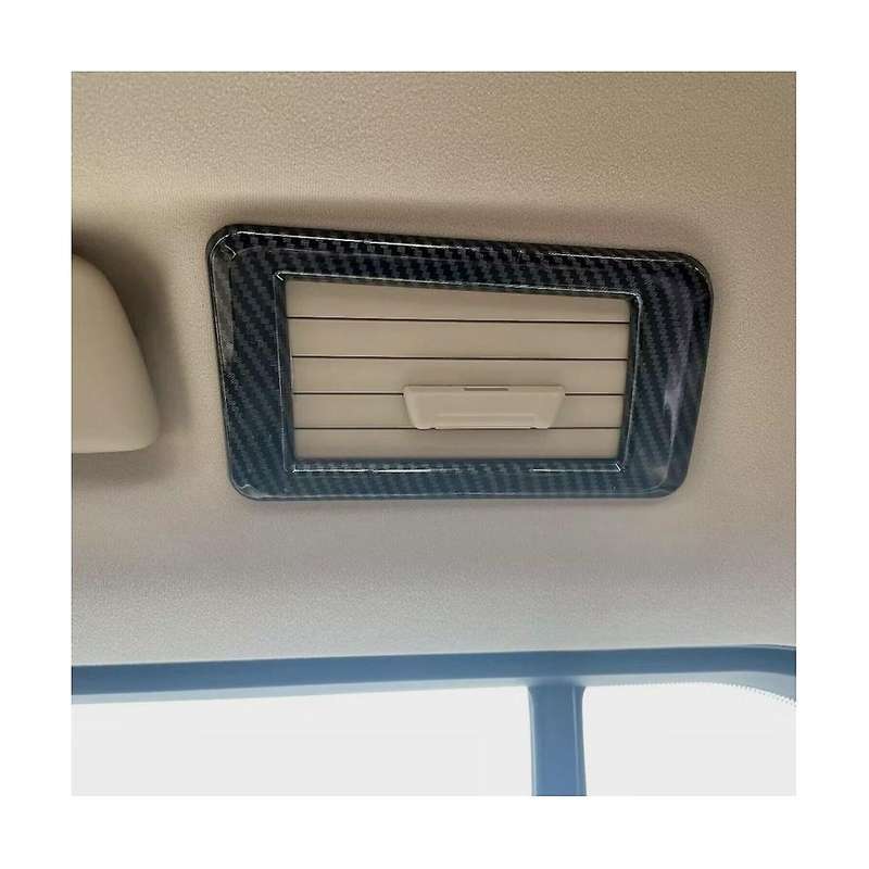 for Land Cruiser Lc300 2022 2023 Rear Row Upper Outlet Cover Trim Decoration - Abs Carbon Fiber