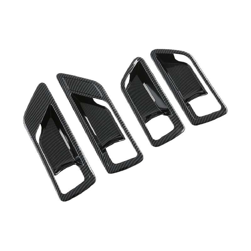 for Land Cruiser Lc300 2022 2023 Interior Door Handle Bowl Cover Carbon Fiber Style Trim Sticker Ac