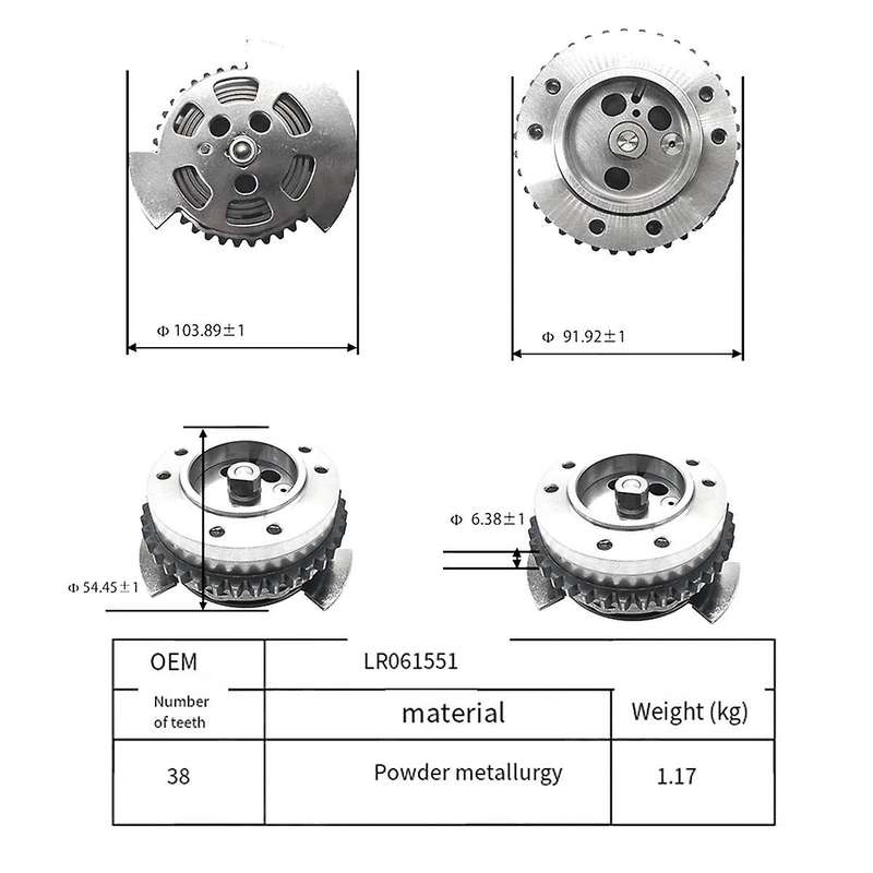 for Land Range Sport LR4 LR061551 Camshaft Sprocket Intake Variable Timing Gear 2010-2016