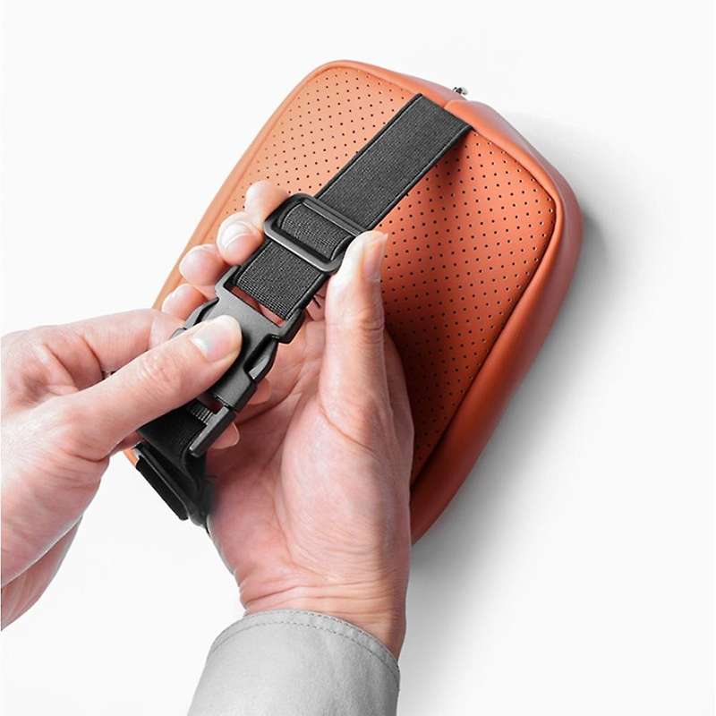 for LEADING IDEAL Lixiang L7 L8 L9 2022 2023 Car Tissue Bag Headrest Hanging Paper Drawer, Orange