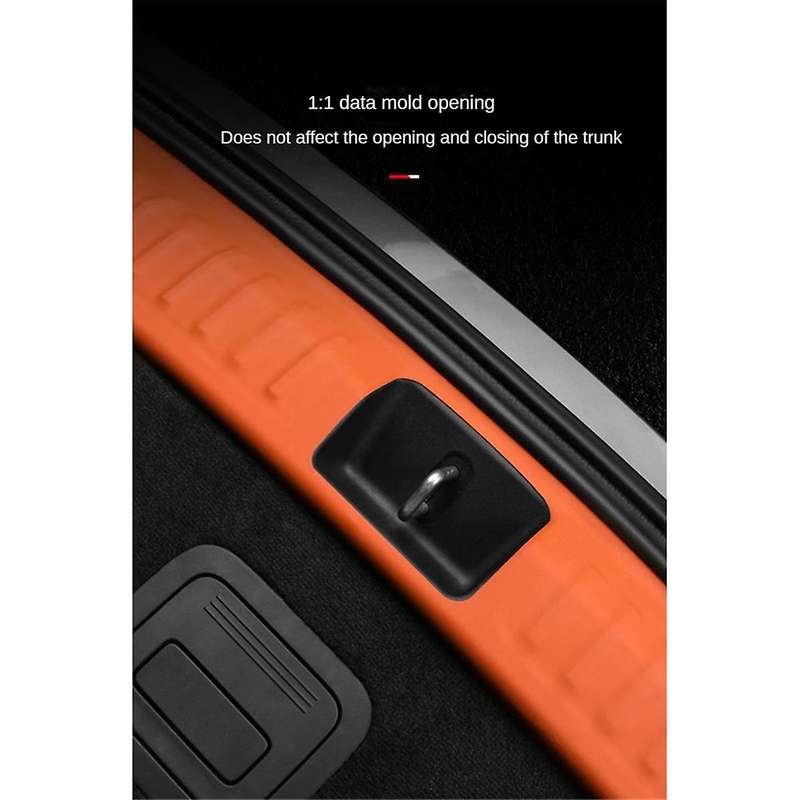 for Leading LiXiang L8 L9 2022 2023 Trunk Sills Trunk Door Sill Sticker Tail Box Protector Orange